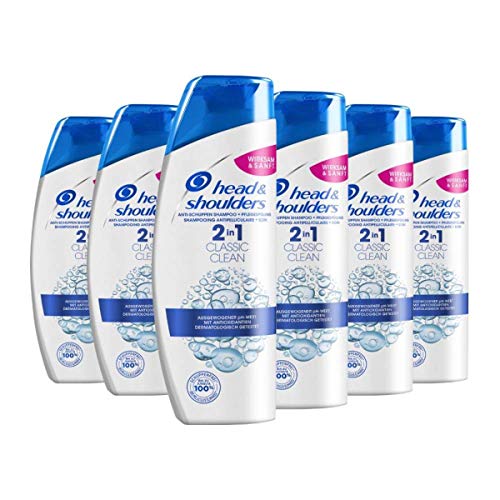 Head & Shoulders Classic Clean 2-in-1 Anti-Schuppen Shampoo, 6er Pack (6 x 250ml)
