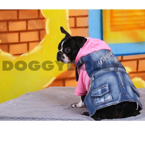 Doggydolly Bully Latzrock Lifestyle Jeans hell Mops & Bulldogge