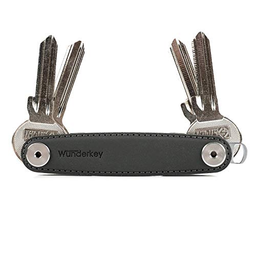 WUNDERKEY ® Leder - der Key Organizer Made in Germany [Schlüssel-Organizer | Schlüssel-Etui | Smart Key Gadget | das Original bekannt aus GQ & Lufthansa]