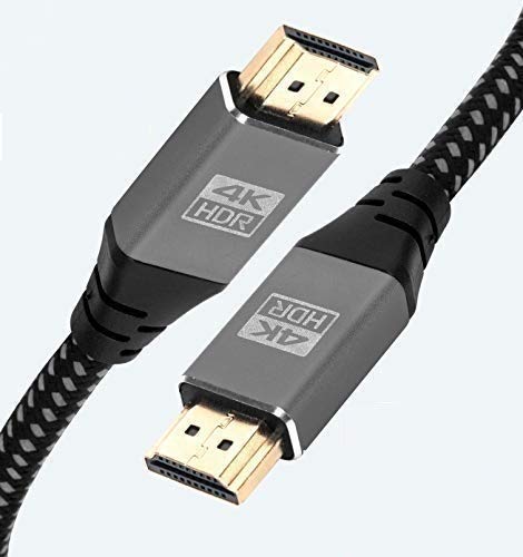 4K HDMI Kabel 10M HDMI 2.0b Kabel 4K@60Hz HighSpeed 18Gbps Nylon Geflecht Vergoldete Anschlüsse mit Ethernet/Audio Rückkanal,Kompatibel mit Video 4K UHD 2160p,HD 1080p,3D Xbox PS4 - IBRA