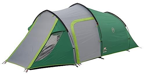 Coleman Chimney Rock 3 Plus Zelt, 3 Personen Tunnelzelt, 3 Mann Camping-Zelt, große abgedunkelte Schlafkabine blockiert bis zu 99% des Tageslichts, wasserdicht WS 4.500 mm