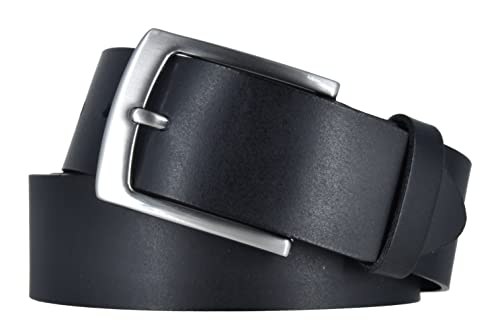 Mytem-Gear Gürtel Herren 4 cm Jeansgürtel Ledergürtel (90, Schwarz)