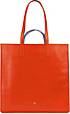 Dudubags, Shopper Tasche Leder 40 Cm in orange, Shopper für Damen 3
