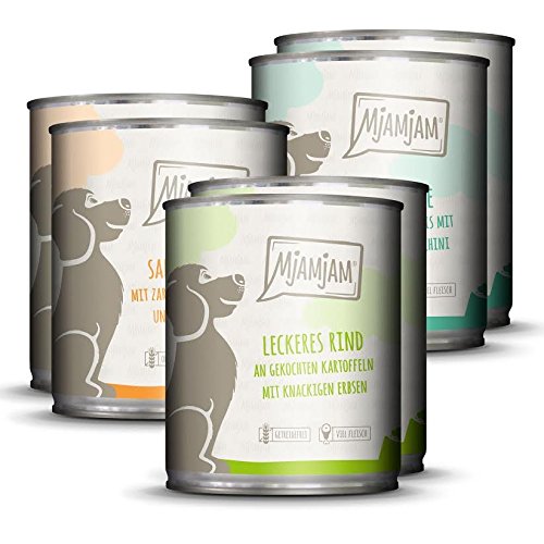MjAMjAM - Leckere Mahlzeiten Testpaket für deinen Hund 6 x 800g