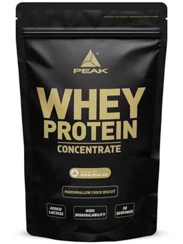 Whey Protein Concentrat - 900g Geschmack Marshmallow Choco Biscuit