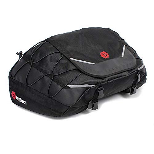 Bagtecs - Motorrad Hecktasche Gepäck-Tasche Motoroller Motorradgepäck für sozius hinten schwarz