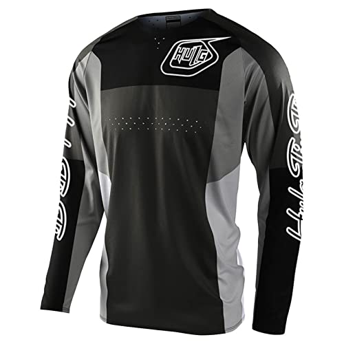 Radfahren Jersey Herren Mountainbike Motocross Jersey Langarm MTB T-Shirt,Shirt Downhill Fahrrad Jersey Schnelltrocknend (Color-13,5XL)