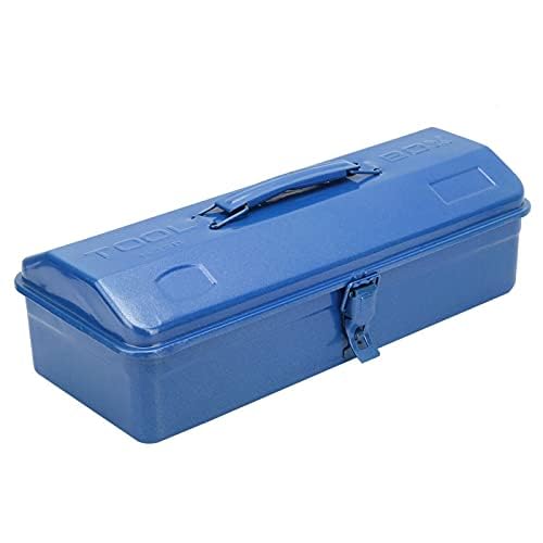 Werkzeugkasten Werkzeugkiste Blau Praktisches Eisen zur Aufbewahrung von Wartungsgeräten (37 x 16 x 11 (350))