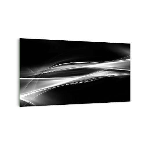 DekoGlas Küchenrückwand 'Schwarz trifft Weiß' in div. Größen, Glas-Rückwand, Wandpaneele, Spritzschutz & Fliesenspiegel