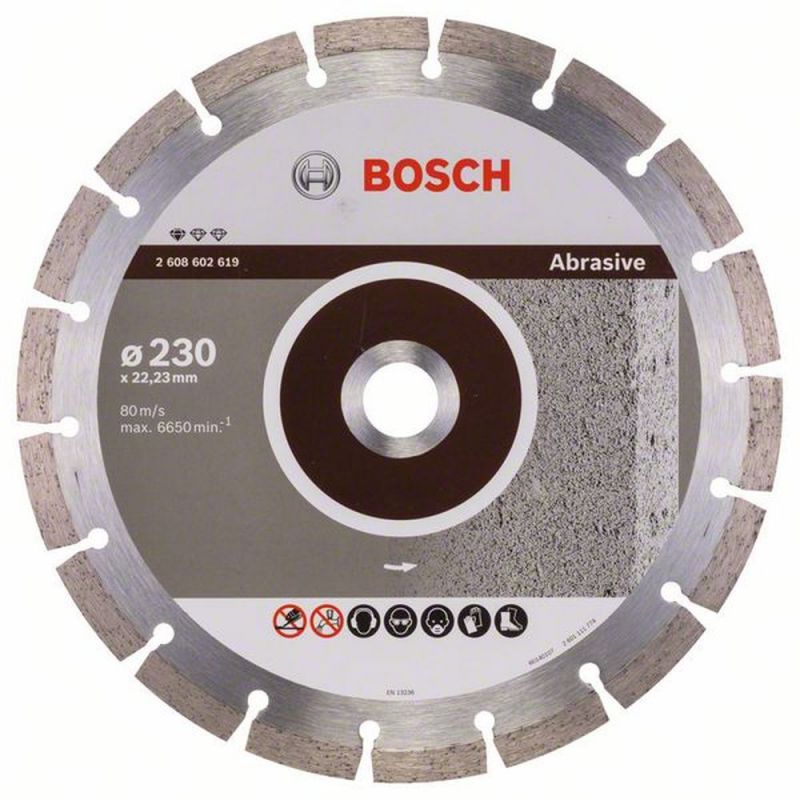 Diamanttrennscheibe Professional for Abrasive, 115 x 22,23 x 6 x 7 mm Bosch Accessories 2608602615 Durchmesser 115 mm 1 St.