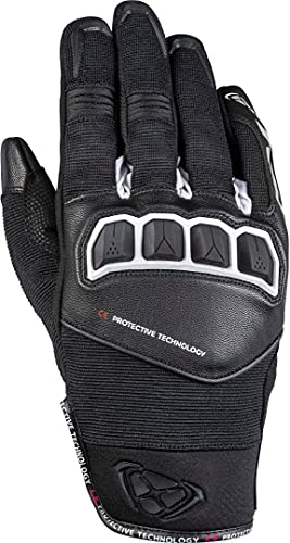 IXON Motorrad Handschuhe RS RUN schwarz weiß Größe XXL