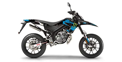 Dekorationsset für Motorrad Cross Derbi Senda SM 50 SPLASH blau 2018 bis 2021