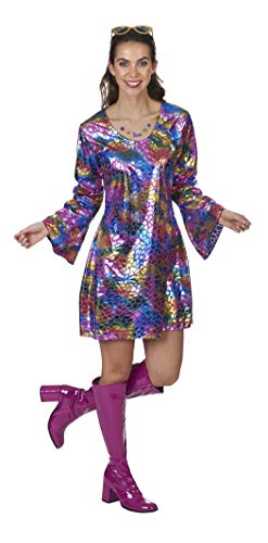 Andrea Moden 881-44/46 - Kostüm Multicolor Kleid, Schuppenkleid, Glitzerkleid, Meerjungfrau, Mottoparty, Karneval