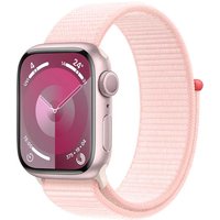 APPLE Watch Series 9 GPS 41mm Pink Aluminium Case with Light Pink Sport Loop (MR953QF/A)