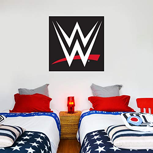 Beautiful Game WWE Wandtattoo, WWE-Logo, Vinyl, 120 x 120 cm, Schwarz
