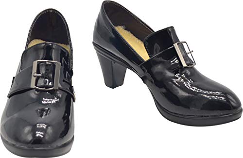 GSFDHDJS Cosplay Stiefel Schuhe for Black Butler Ciel Phantomhive Short Heels