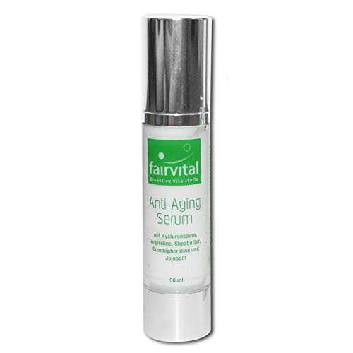 Anti-Aging Serum mit Hyaluronsäure, Argireline, Commipheroline, natürlicher Sheabutter und JojobaÖl, 50ml - für die Hautpflege