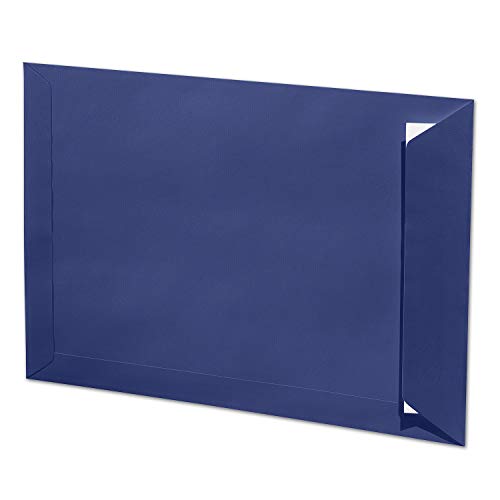 ARTOZ 100x DIN C4 Umschläge mit Haftklebung - ungefüttert 324 x 229 mm classic blue (Blau) Briefumschläge ohne Fenster - Serie 1001