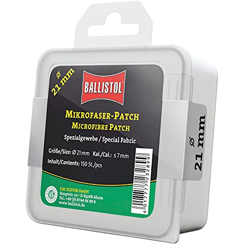 BALLISTOL Mikrofaser-Patch rund Ø 21 mm bis Kal. 7 mm, 150 St