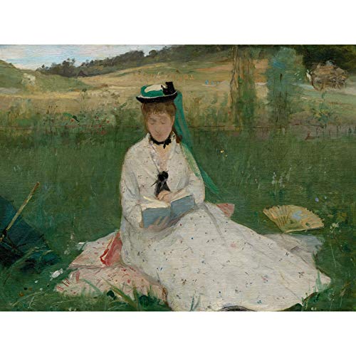 Morisot Reading Woman Large XL Wall Art Canvas Print Frau Wand
