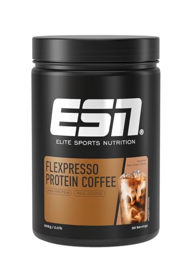 ESN Flexpresso Protein Coffee, 908g, Proteinpulver mit echtem Kaffee und Haselnussgeschmack
