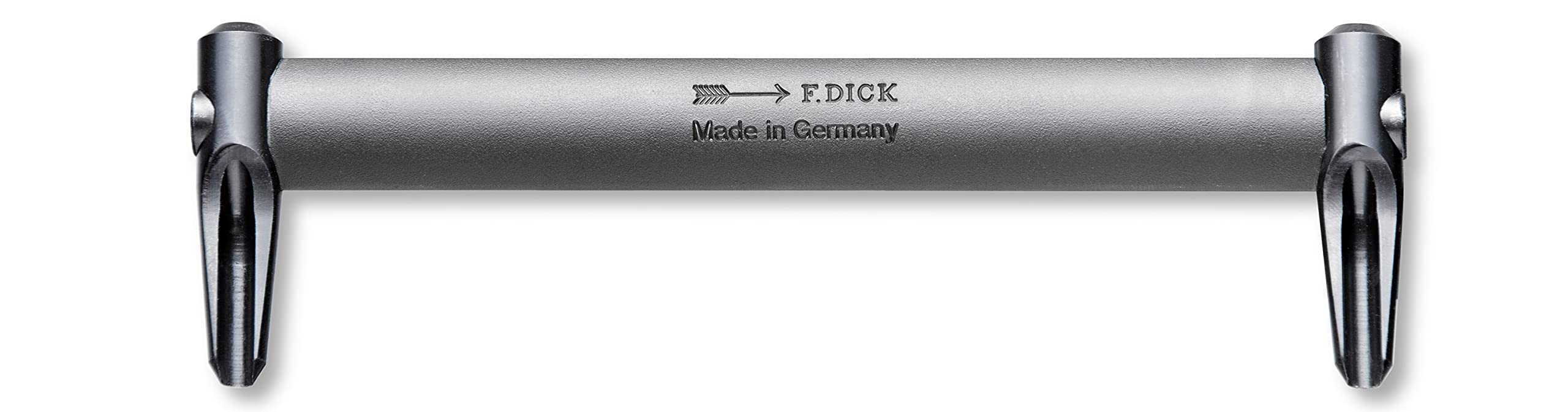 F. DICK Unterhauer doppelseitig (ø 4 mm, Länge 120 mm, Werkzeug zur Hufbearbeitung, aus geschmiedetem Stahl, Hufschmied Werkzeug) 62458000