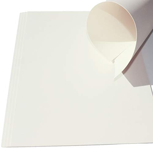 25 Blatt DIN A2 (594 x 420mm) weißes Papier 120g/m² bedruckbar - super zum Basteln, für Poster, Plakate, Album