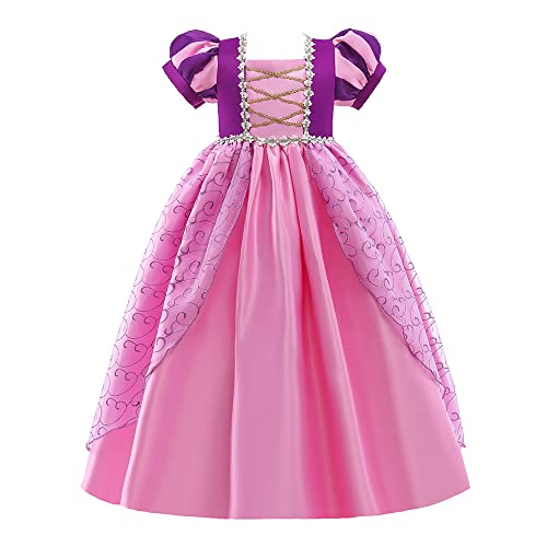 Lito Angels Prinzessin Rapunzel Kostüme Fancy Dress Up für kleine Kinder Mädchen Halloween Geburtstagsparty Outfits Alter 11-12 Jahre