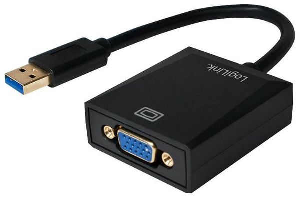LogiLink USB 3.0 - DVI Grafikadapter, schwarz