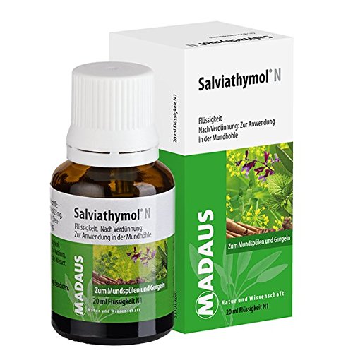 Salviathymol N Madaus Spar-Set 3x20ml. Konzentrat zum Mundspülen und Gurgeln. Bekämpft leichte, schmerzhafte Entzündungen in Mund und Rachen und hemmt unangenehmen Mundgeruch
