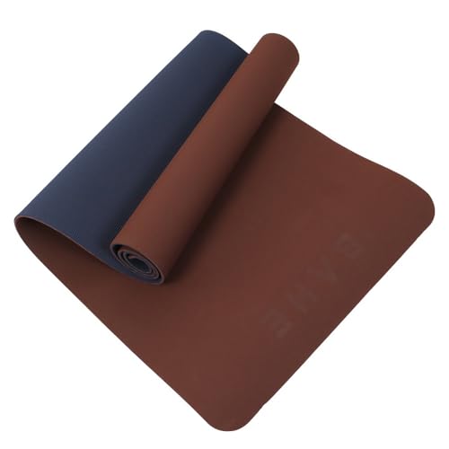 BAHE Yoga Matte 6mm Soft Touch Reversible XL 6MM Brown/Black 6mm