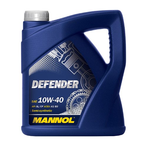 MANNOL 10256600400 Defender Motoröl 10W40 SL/CF, 4 L