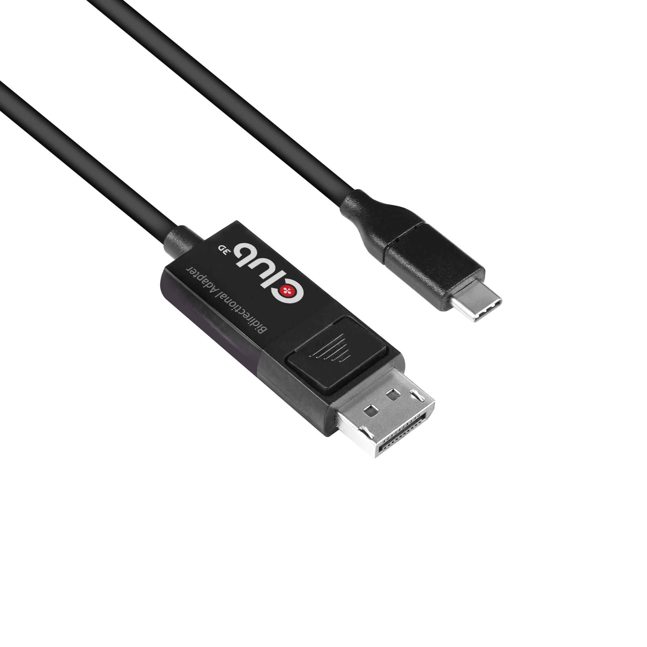 Club 3D USB Adapterkabel 1, 8m Typ-C zu Displayport 8K60Hz HDR Schwarz CAC-1557