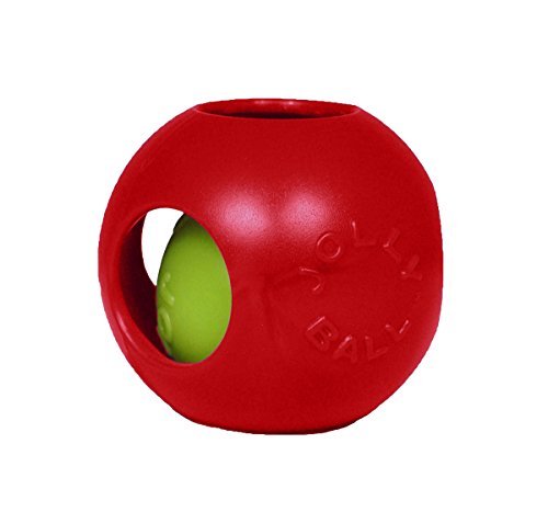 Jolly Pets JOLL043A Hundespielzeug - Teaser Ball, 25 cm, rot