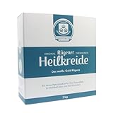 Merasan Original Rügener Dreikronen Heilkreide Pulver 2 kg – Basische Schlämmkreide Kreidepulver für die Pflege – Vegan