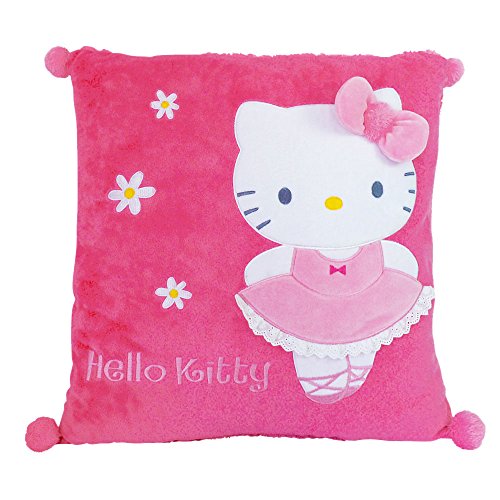 Hello Kitty 711392 Kissen, quadratisch, Rose, 43 x 11 x 43 cm