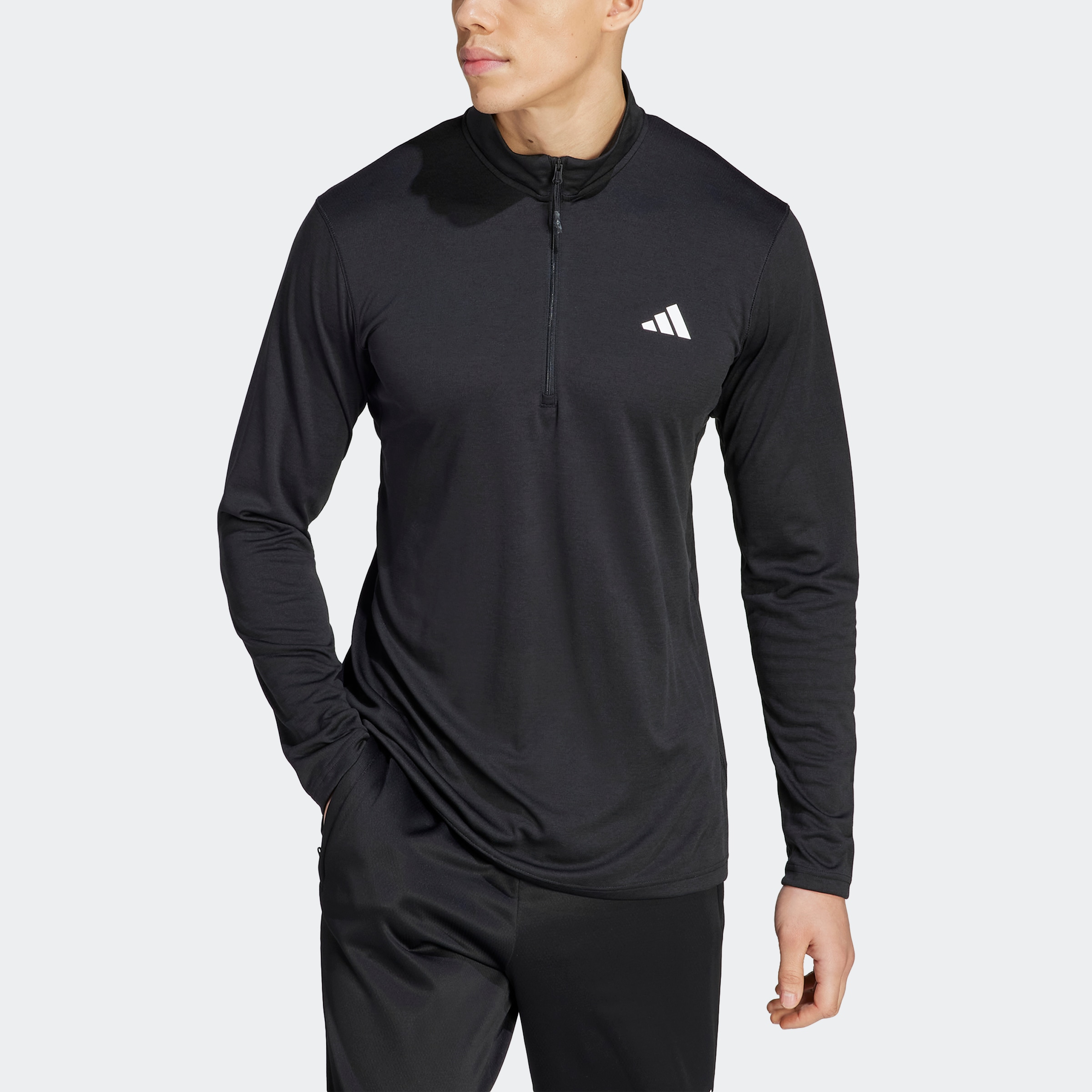 adidas Performance Sweatshirt "TRAIN ESSENTIALS SEASONAL TRAINING 1/4ZIP LONGSLEEVE"