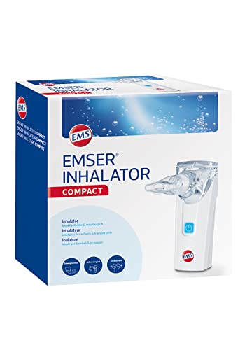 Emser Inhalator compact – Portables, einfach anwendbares Inhalationsgerät für Kinder und Erwachsene – Bei Asthma, Bronchitis, COPD & weiteren akuten oder chronischen Atemwegserkrankungen