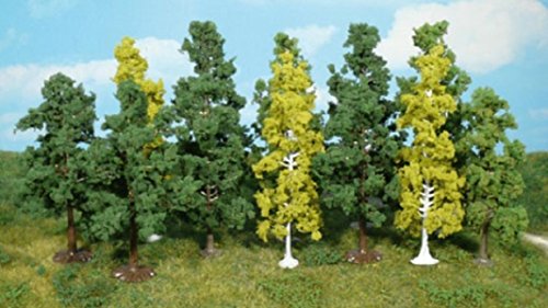 Heki 1410 Blattbäume 12 Stück, Höhe 12 cm, Mehrfarbig