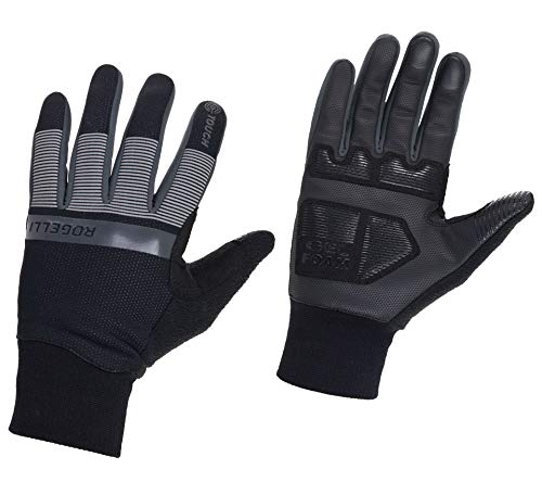 Rogelli Herren Reflect Winter Gloves, Black, 2XL