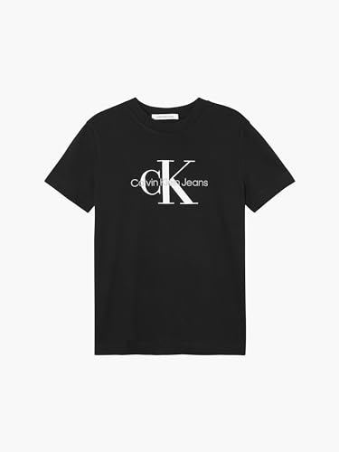 Calvin Klein Jeans Damen Core Monogram Regular Tee T-Shirt, Ck Schwarz, M