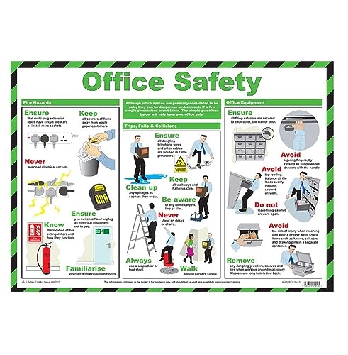Safety First Aid Group Poster „Office Safety“