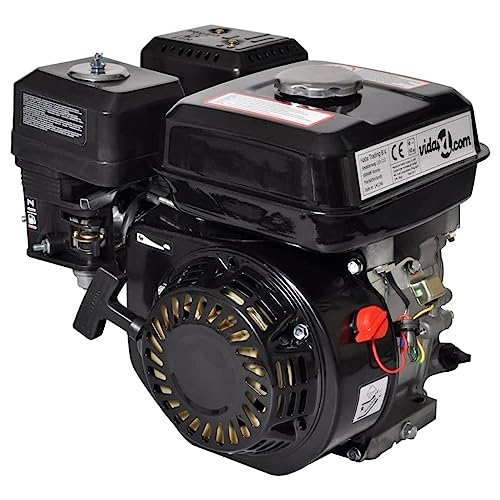 vidaXL Benzinmotor 6,5HP 4,8kW Ersatzmotor Industriemotor Standmotor Kartmotor