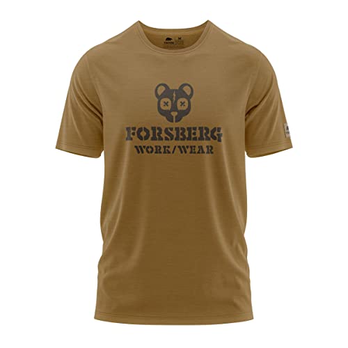 FORSBERG T-Shirt mit Brustlogo Björnarson, Farbe:Bronze/schwarz, Größe:XL