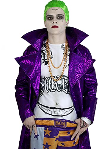 Funidelia | Joker Kostüm Kit - Suicide Squad für Herren ▶ Superhelden, DC Comics - Kostüme für Erwachsene & Verkleidung für Partys, Karneval & Halloween - Größe M-L - Lila