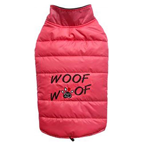 Doggydolly Hunde-Winterweste Woof pink