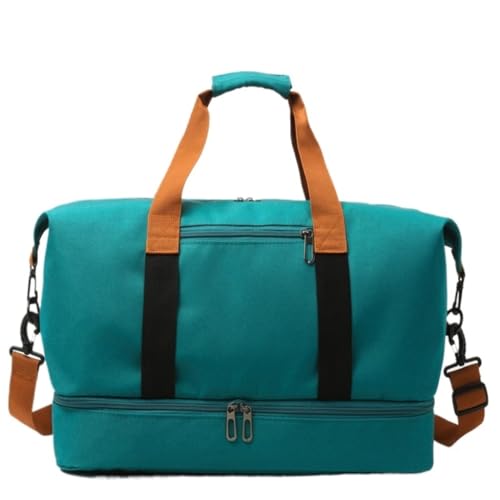 Gymbag Yoga-Fitnesstasche, Trocken Und Nass, Getrennte Reisetasche for Herren Und Damen, Umhängetasche, Gepäcktasche Sports Bag (Color : Green, Size : 45 * 25 * 28cm)