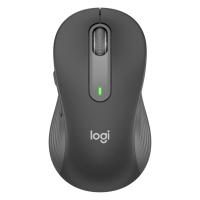 Logitech Signature M650 L for Business kabellose Maus, für große Hände, Logi Bolt, Bluetooth, SmartWheel - Grau