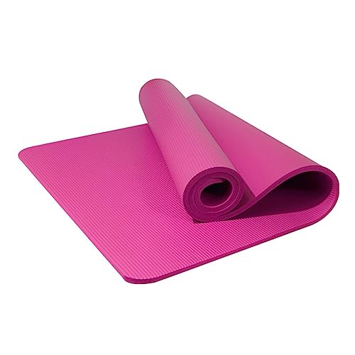 Yogamatte, dicke Gymnastikmatte mit Riemen, rutschfestes Schaumstoff-Balance-Pad für Heim-Yoga, Pilates, Stretching, Boden- und Fitness-Workouts