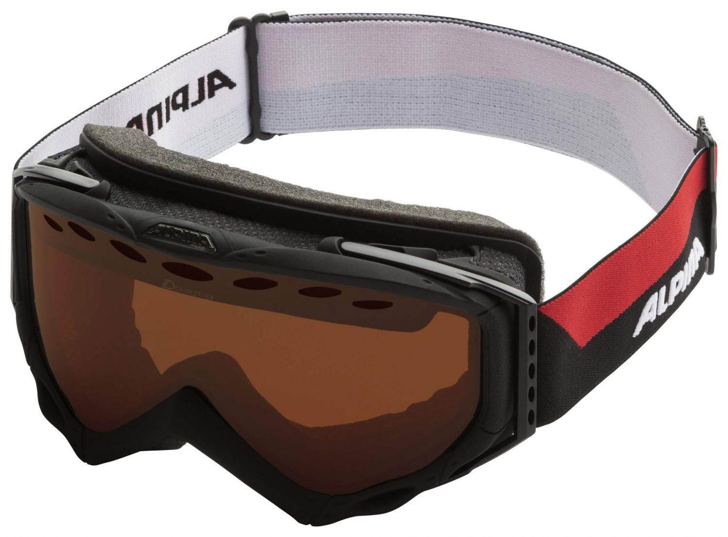 Alpina Turbo HM Skibrille (Farbe: 835 black matt, Scheibe: Spiegel orange)